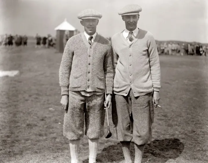 Framed Print : Amateur Golf Championship at Deal. Francis Ouimet and Roger Wethered, the semi finalists