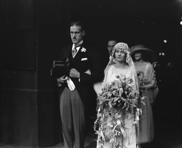 Framed Print : American Millionaires Daughter Weds Oxford Scholar The wedding of Miss Alicia Dupont