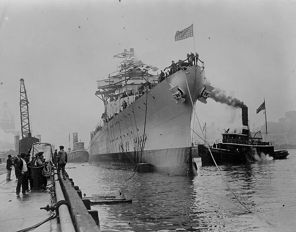 Americas naval programme. An excellent view of the new USS Pensacola. 4 May 1929