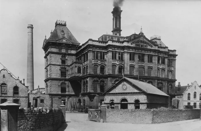 Framed Print : The Anglo-Bavarian Brewery in Shepton Mallet, Somerset. c. 1900 Framed Print : The Anglo-Bavarian Brewery in Shepton Mallet, Somerset. c. 1900