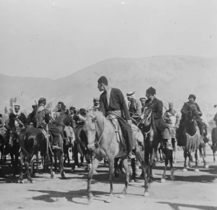 Framed Print : The Arab Independence Movement Armed and mounted Arabs from the country join in Framed Print : The Arab Independence Movement Armed and mounted Arabs from the country join in