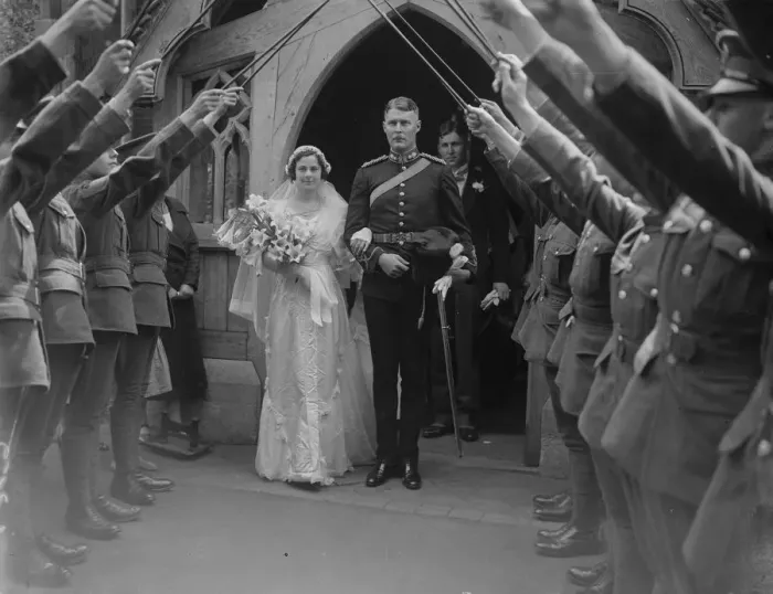 Framed Print : Artillery officers wedding. Mr John Fitzgerald Gregg Gurney, Royal Artillery Framed Print : Artillery officers wedding. Mr John Fitzgerald Gregg Gurney, Royal Artillery