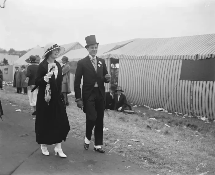 Framed Print : Ascot. Sir John and Lady Dashwood. 21 June 1923 Framed Print : Ascot. Sir John and Lady Dashwood. 21 June 1923
