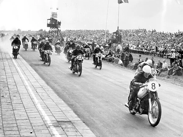 Assen, Holland: Great Britain took the first three places in the Dutch T. T. Race, 350 c