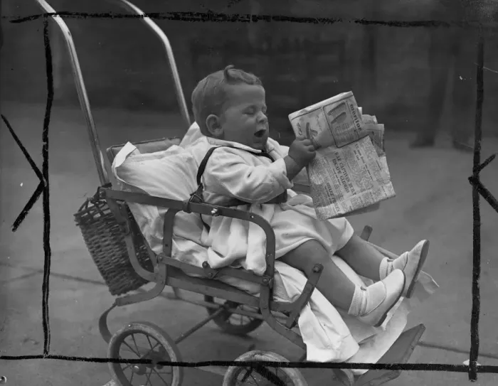 Framed Print : At the baby show is organised in Lambeth, London, today, Saturday, 8 months old Rodney