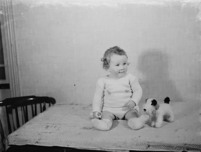 Framed Print : Baby Unwin of Sidcup, Kent. 1937