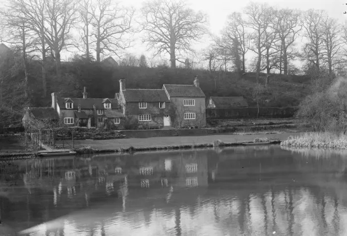 Framed Print : Balcombe. Forest and Old Mill House. 18 March 1931