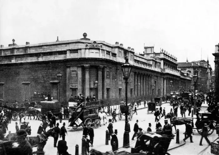 Framed Print : Bank of England viewed from Mansion House. Photo taken c1895-6 Framed Print : Bank of England viewed from Mansion House. Photo taken c1895-6