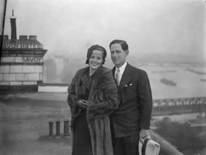 Framed Print : Barbara Kent, the film star, and Harry Edington, the Hollywood business agent Framed Print : Barbara Kent, the film star, and Harry Edington, the Hollywood business agent