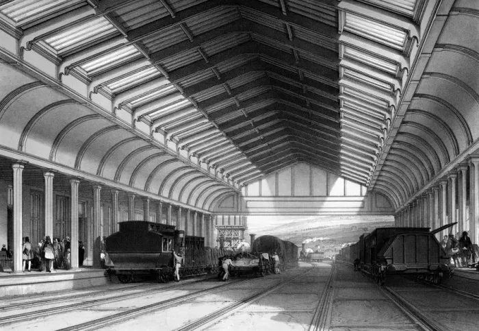 Framed Print : Bath station interior Framed Print : Bath station interior