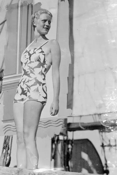 Framed Print : Beach Fashion. May 1936 Framed Print : Beach Fashion. May 1936