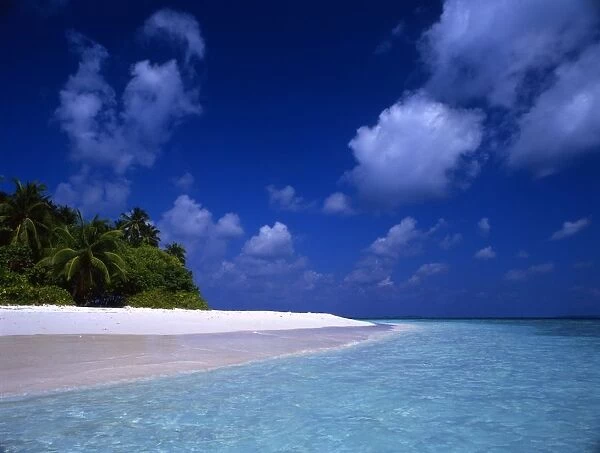 Beach on the island of Little Bandos, Maldives