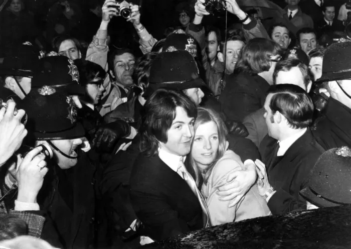 Framed Print : Beatle Weds. London : Paul McCartney, the last remaining bachelor Beatle, 26 Framed Print : Beatle Weds. London : Paul McCartney, the last remaining bachelor Beatle, 26