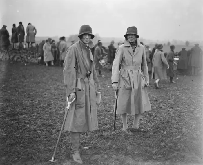 Framed Print : Beaufort Hunt point to point at Leighterton. Countess of Essex and Miss Carden. 1928 Framed Print : Beaufort Hunt point to point at Leighterton. Countess of Essex and Miss Carden. 1928