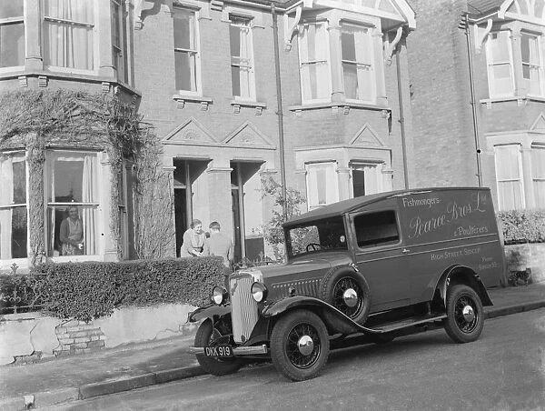 A Bedford truck belonging to Pearce Bros Ltd, the fishmongers and poulterers from Sidcup