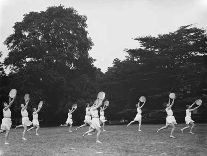 Framed Print : Bergman Osterberg College of Physical Education in Darford, Kent. Girls perform