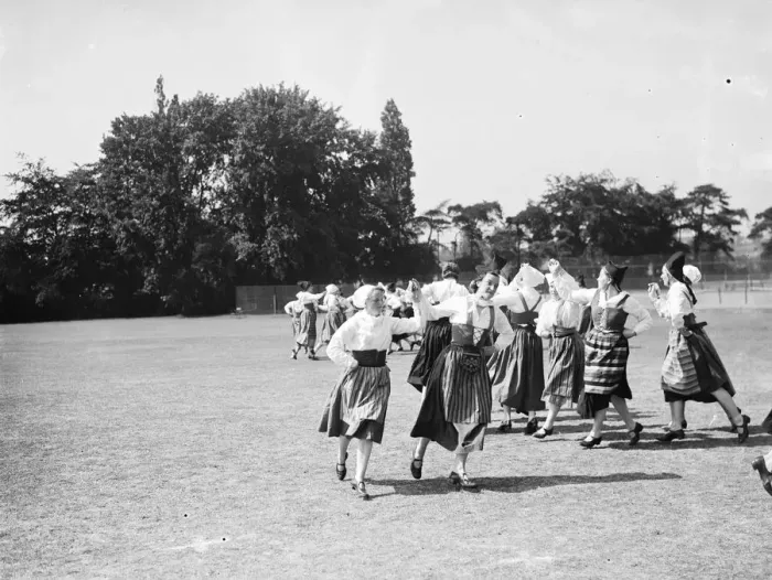 Framed Print : Bergman Osterberg College of Physical Education in Darford, Kent. Girls Hungarian Framed Print : Bergman Osterberg College of Physical Education in Darford, Kent. Girls Hungarian