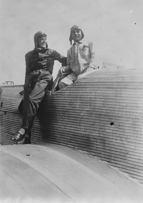 Framed Print : Berlin flyers to cross Atlantic. Risticz and Edzard, who will fly from Dessau Framed Print : Berlin flyers to cross Atlantic. Risticz and Edzard, who will fly from Dessau