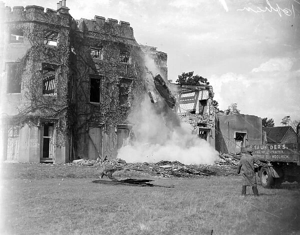 Blendon Hall demolished in Bexley, Kent. 1934