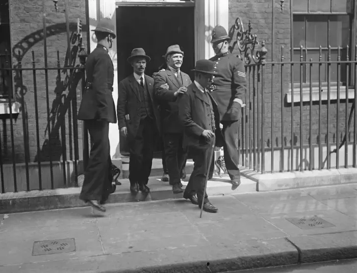 Framed Print : The blind men see the premier 1 May 1920