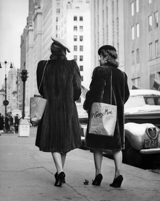 Framed Print : Bonwit Teller is introducing the Victory Shoulder Sack as a fashion must for