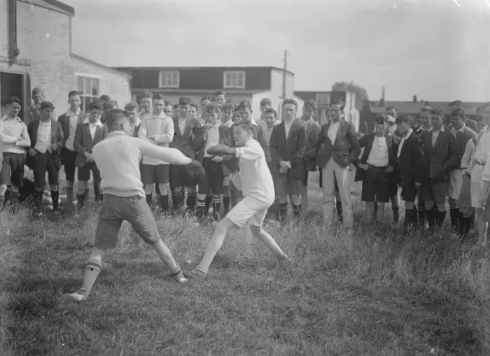 Framed Print : Boys from public schools and factories at Duke of Yorks camp, New Romney, Kent Framed Print : Boys from public schools and factories at Duke of Yorks camp, New Romney, Kent