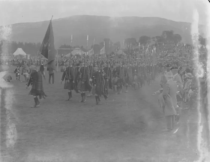 Framed Print : Braemar Gathering The march past of the Highlanders 8 September 1922 Framed Print : Braemar Gathering The march past of the Highlanders 8 September 1922