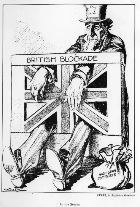 Framed Print : British Blockade Poster Framed Print : British Blockade Poster