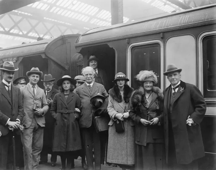 Framed Print : The British Sulgrave Institutions Visit to America The delegation including Mr Harold Spender Framed Print : The British Sulgrave Institutions Visit to America The delegation including Mr Harold Spender