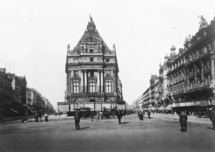 Framed Print : Brussels, Belgium. Boulevard du Nord et de la Senne. 19 April 1923 Framed Print : Brussels, Belgium. Boulevard du Nord et de la Senne. 19 April 1923