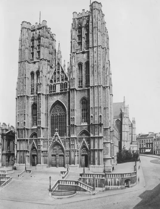 Framed Print : Brussels. The Church of St Gudule. The Nave. Where the religious ceremony of Framed Print : Brussels. The Church of St Gudule. The Nave. Where the religious ceremony of