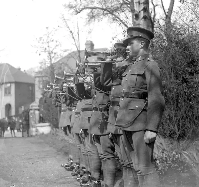 Framed Print : Buglers at Eltham, Kent. 1934 Framed Print : Buglers at Eltham, Kent. 1934