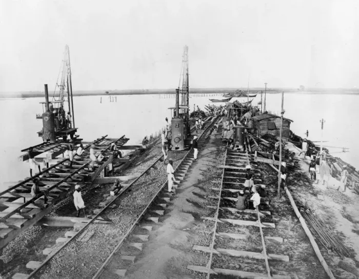 Framed Print : Building of the East Bengal Railway 1869-1872 Framed Print : Building of the East Bengal Railway 1869-1872