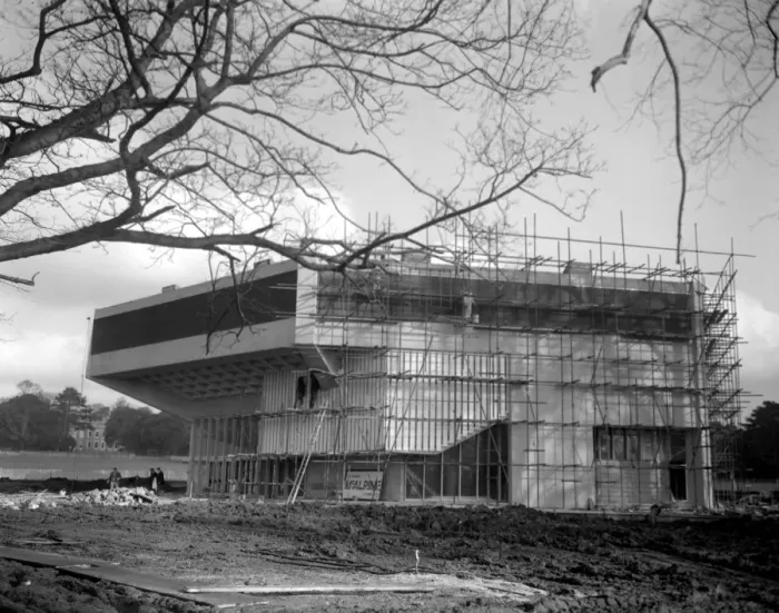 Framed Print : The building of The Festival Theatre Chichester in Sussex 31 January 1962