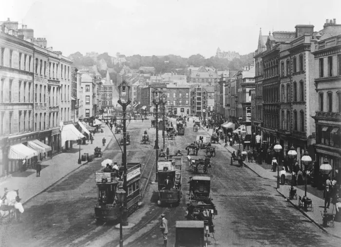 Framed Print : The burned city of Cork. Patrick Street, Cork. 14 December 1920 Framed Print : The burned city of Cork. Patrick Street, Cork. 14 December 1920