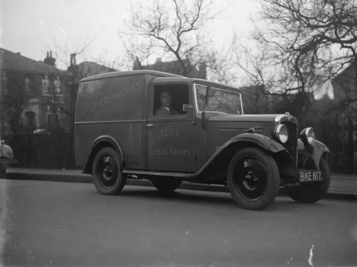 Framed Print : C Attrees delivery van from Sidcup Creameries. 1935 Framed Print : C Attrees delivery van from Sidcup Creameries. 1935