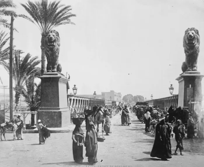 Framed Print : Cairo. Entree du Pont du Nil. 4 July 1925 Framed Print : Cairo. Entree du Pont du Nil. 4 July 1925
