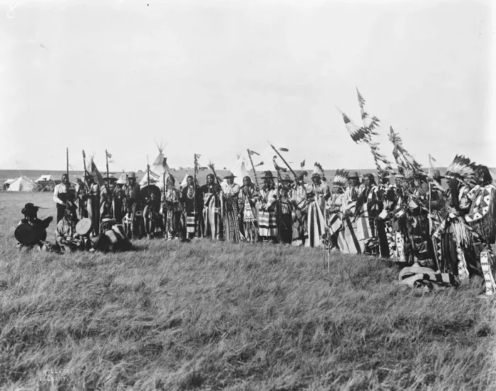 Framed Print : Calgary, Alberta A pow wow of Indians. These are Sarcee Indians who have land Framed Print : Calgary, Alberta A pow wow of Indians. These are Sarcee Indians who have land