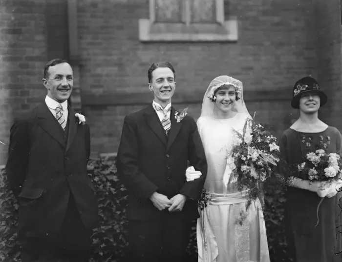 Framed Print : Cambridge Athletes wedding Mr E D Mountain and Miss M Pickford were married Framed Print : Cambridge Athletes wedding Mr E D Mountain and Miss M Pickford were married