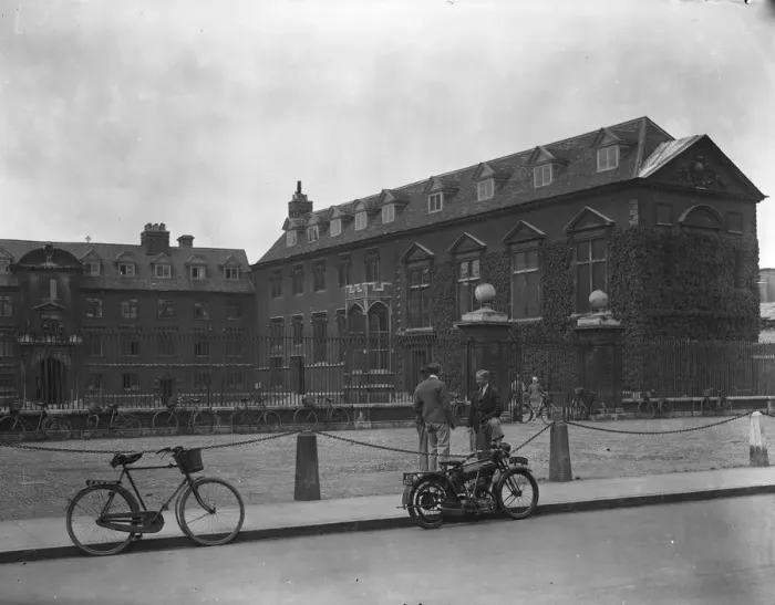 Framed Print : Cambridge University - the exterior of St Cathariness College 1929