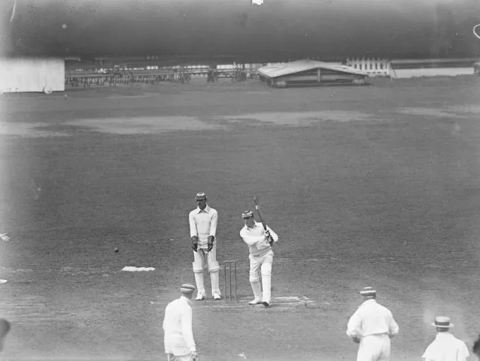 Framed Print : Canadian cricketers at the Oval cricket ground, London. Mr C R Somerville Framed Print : Canadian cricketers at the Oval cricket ground, London. Mr C R Somerville
