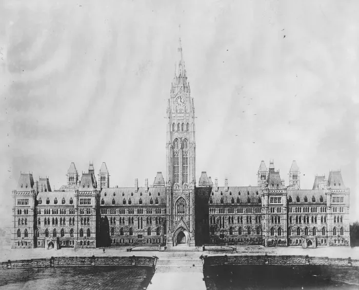 Framed Print : Canadian House of Parliament, Ottawa. 1921 Framed Print : Canadian House of Parliament, Ottawa. 1921