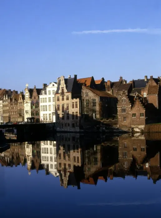 Framed Print : Canal and Houses, Korenlei, Ghent, Belgium ?2006 Charles Walker / TopFoto Framed Print : Canal and Houses, Korenlei, Ghent, Belgium ?2006 Charles Walker / TopFoto