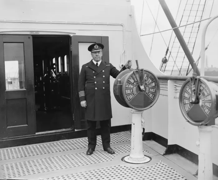 Framed Print : Captain G R Metcalfe, of the White Star Liner Homeric. 1924 Framed Print : Captain G R Metcalfe, of the White Star Liner Homeric. 1924