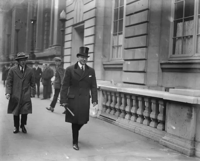 Framed Print : After the Carlton Club meeting. Major General Sir Charles Townshend leaving Framed Print : After the Carlton Club meeting. Major General Sir Charles Townshend leaving