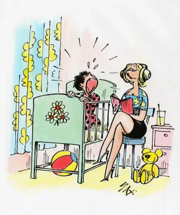 Framed Print : A cartoon by famous cartoonist Sax Framed Print : A cartoon by famous cartoonist Sax