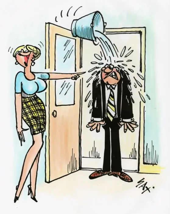Framed Print : A cartoon by famous cartoonist Sax Framed Print : A cartoon by famous cartoonist Sax