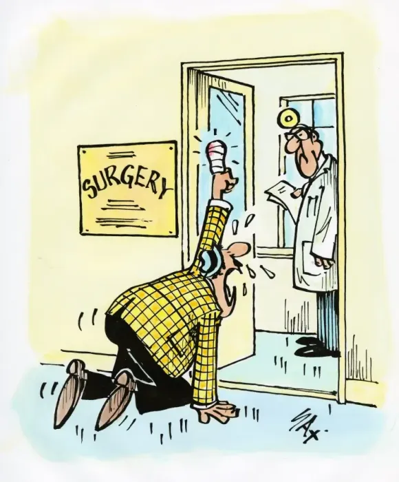 Framed Print : A cartoon by famous cartoonist Sax Framed Print : A cartoon by famous cartoonist Sax