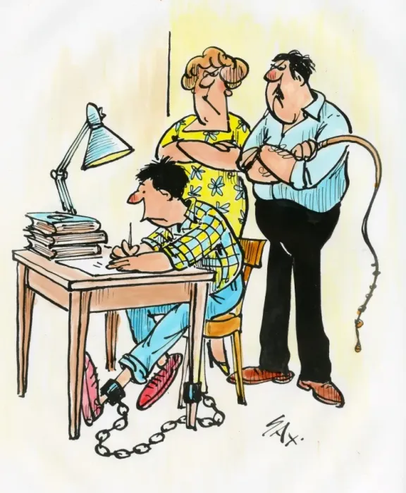 Framed Print : A cartoon by famous cartoonist Sax Framed Print : A cartoon by famous cartoonist Sax