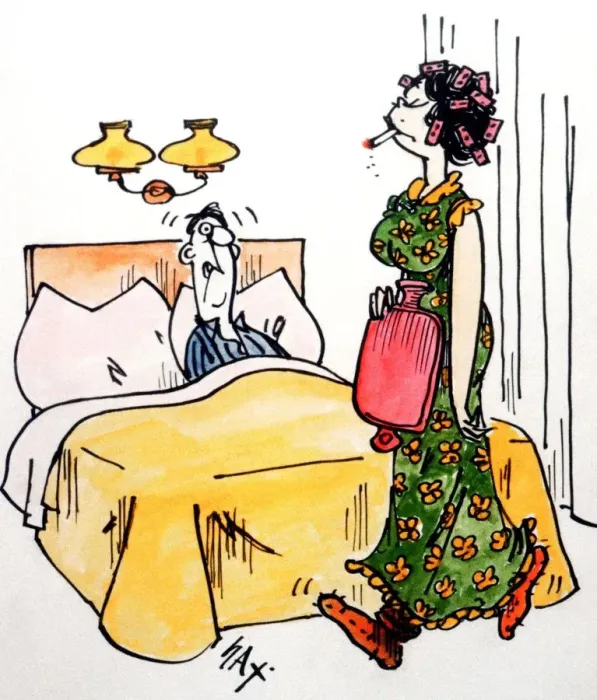 Framed Print : Cartoon by Sax Usually paying little or no attention to political correctness, Sax